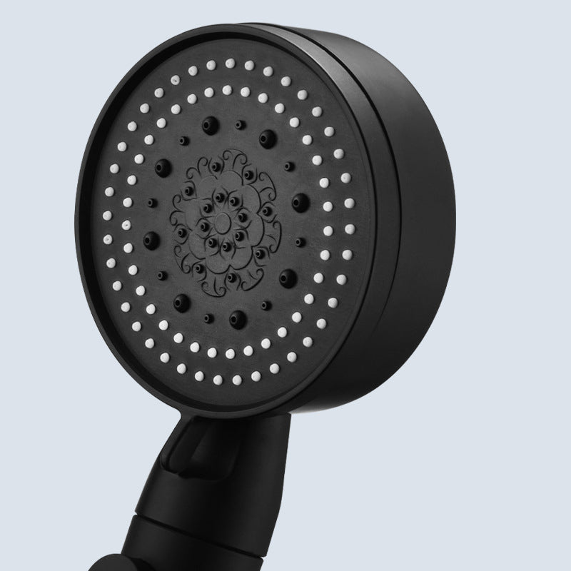 Lisslune | Modern Shower Head Adjustable Spray Pattern Round Plastic Hand Shower