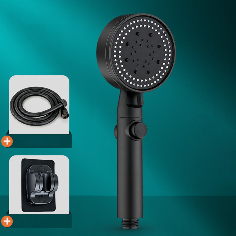 Lisslune | Modern Shower Head Adjustable Spray Pattern Round Plastic Hand Shower