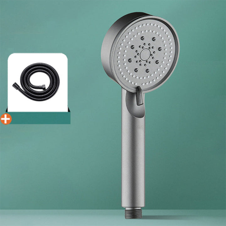 Lisslune | Modern Shower Head Adjustable Spray Pattern Round Plastic Hand Shower