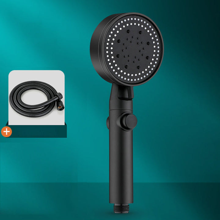 Lisslune | Modern Shower Head Adjustable Spray Pattern Round Plastic Hand Shower