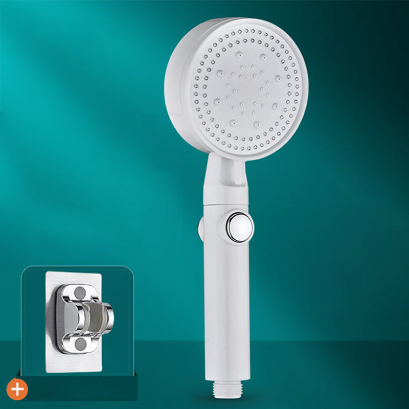 Lisslune | Modern Shower Head Adjustable Spray Pattern Round Plastic Hand Shower