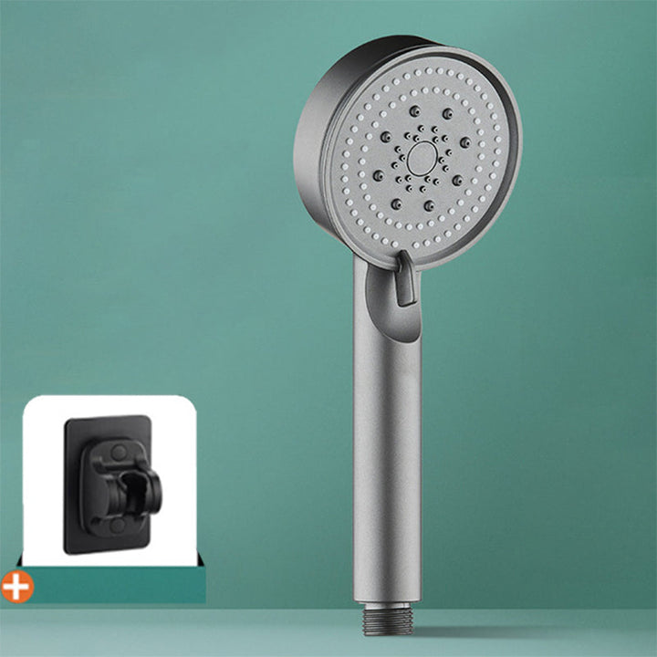 Lisslune | Modern Shower Head Adjustable Spray Pattern Round Plastic Hand Shower
