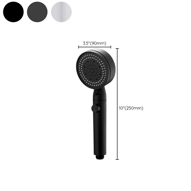 Lisslune | Modern Shower Head Adjustable Spray Pattern Round Plastic Hand Shower