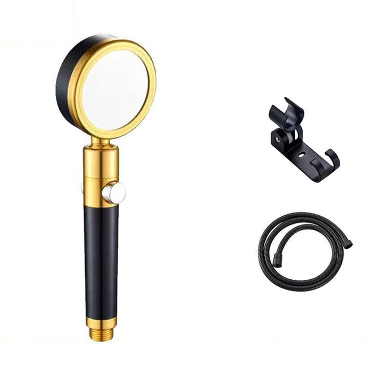 Lisslune | Luxurious Shower Head Color Block Adjustable Water Flow Round Hand Shower