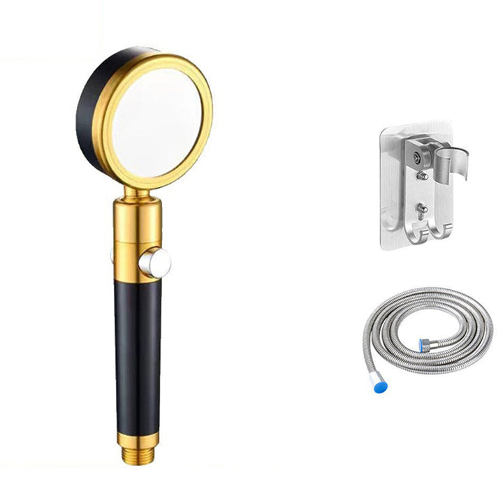 Lisslune | Luxurious Shower Head Color Block Adjustable Water Flow Round Hand Shower