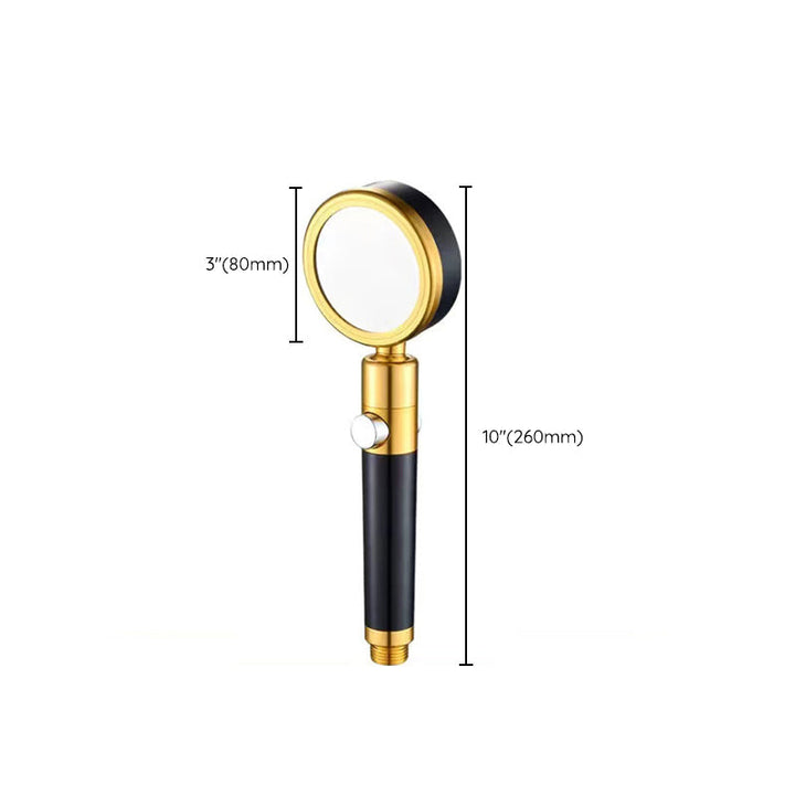 Lisslune | Luxurious Shower Head Color Block Adjustable Water Flow Round Hand Shower