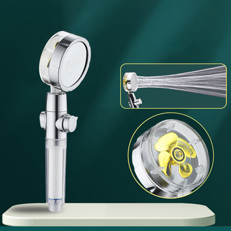 Lisslune | Round shower head adjustable water flow handheld shower head with water filtration