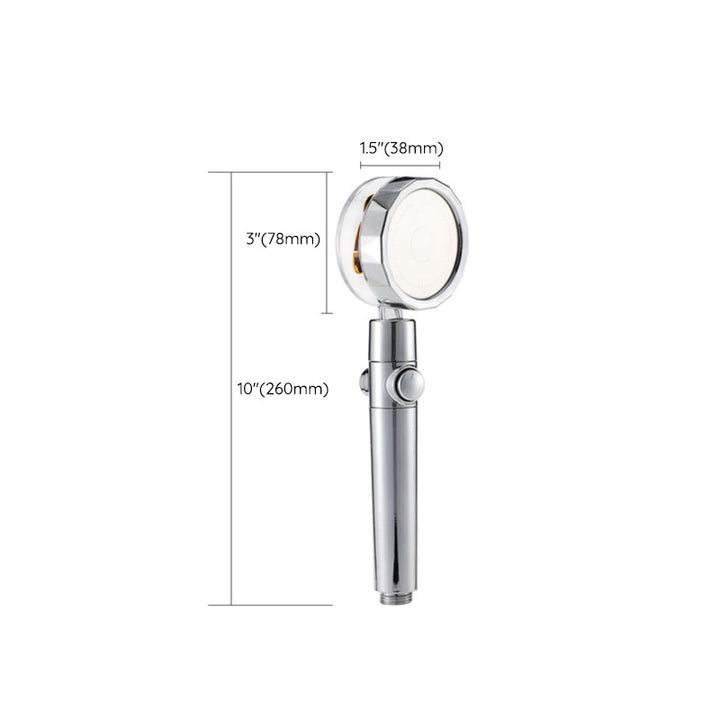 Lisslune | Round shower head adjustable water flow handheld shower head with water filtration