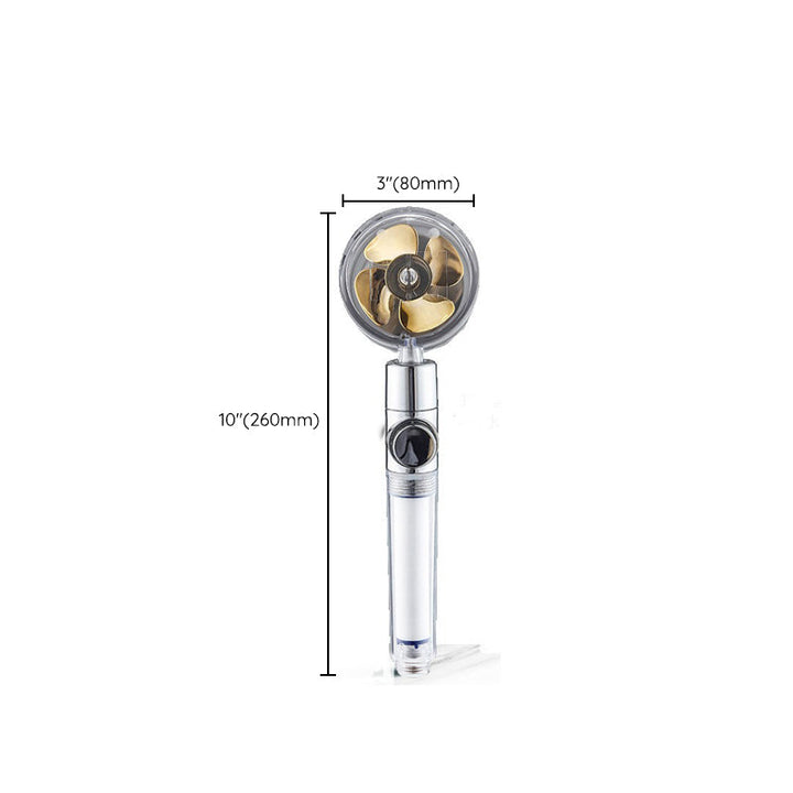 Lisslune | Round shower head adjustable water flow handheld shower head with water filtration