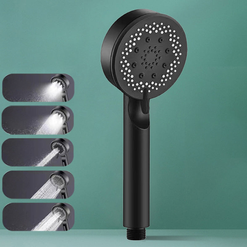 Lisslune | Classic Plastic Shower Head 5 Settings Round Handheld Shower Heads