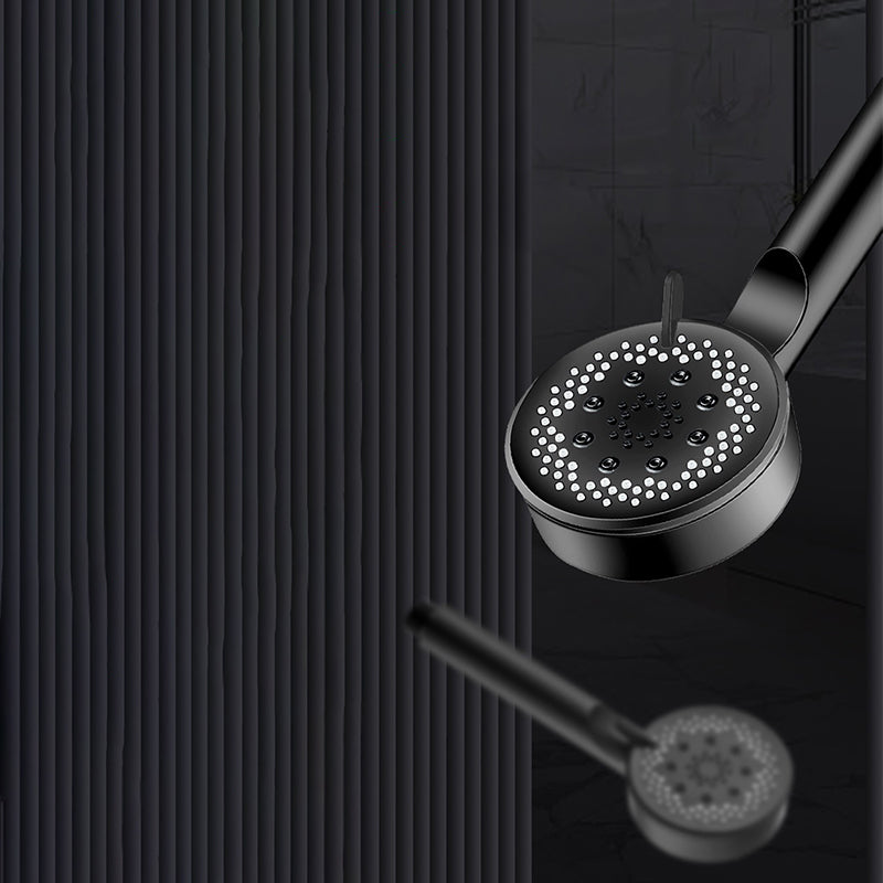 Lisslune | Classic Plastic Shower Head 5 Settings Round Handheld Shower Heads