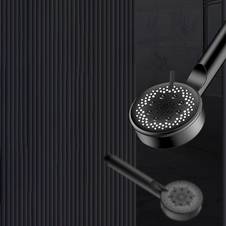 Lisslune | Classic Plastic Shower Head 5 Settings Round Handheld Shower Heads