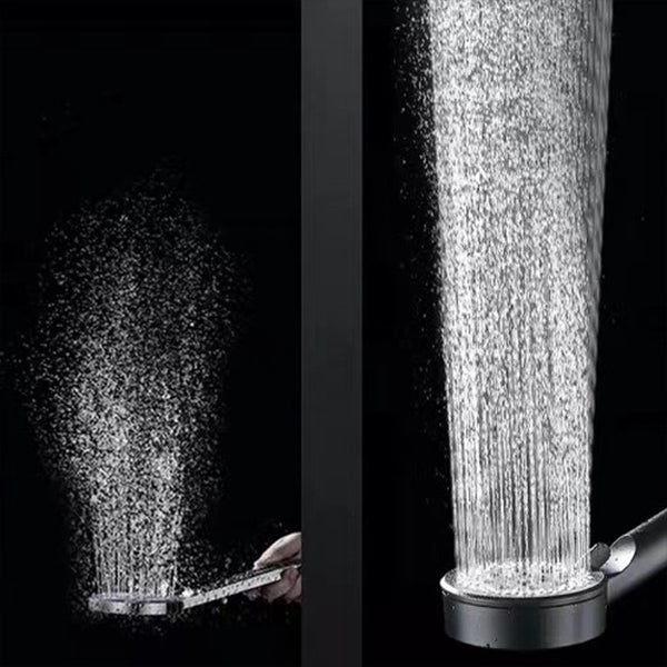 Lisslune | Classic Plastic Shower Head 5 Settings Round Handheld Shower Heads