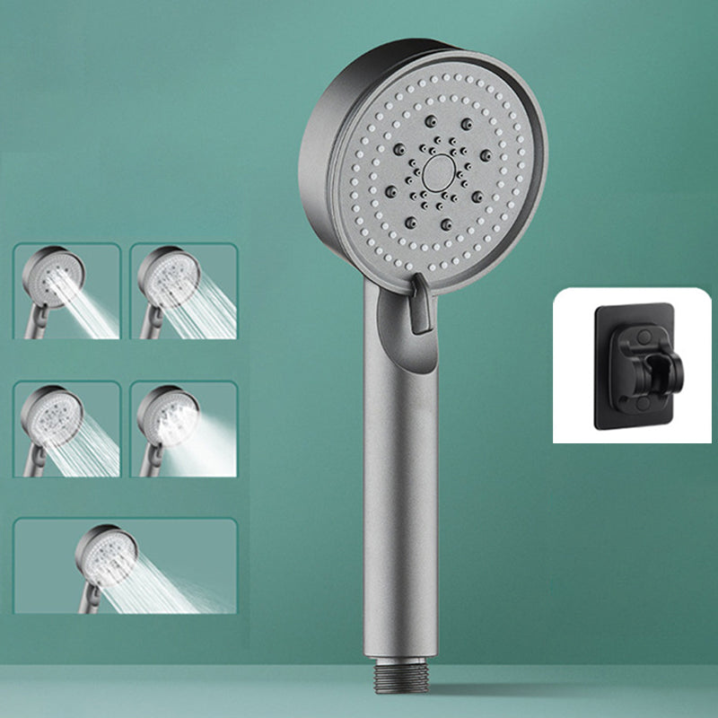 Lisslune | Classic Plastic Shower Head 5 Settings Round Handheld Shower Heads