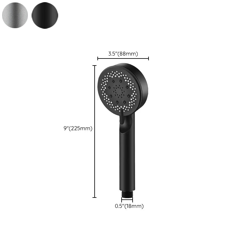Lisslune | Classic Plastic Shower Head 5 Settings Round Handheld Shower Heads