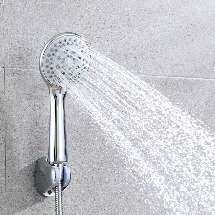 Lisslune | Modern adjustable shower head Round Metal Handheld Shower Head