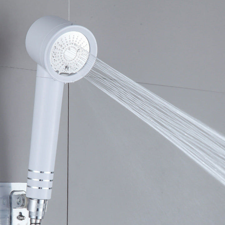 Lisslune | Contemporary Shower Head Combination White Adjustable Handheld Shower