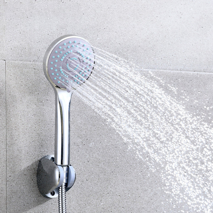 Lisslune | Metal chrome Hand shower Modern Rainfall Handheld Showerhead