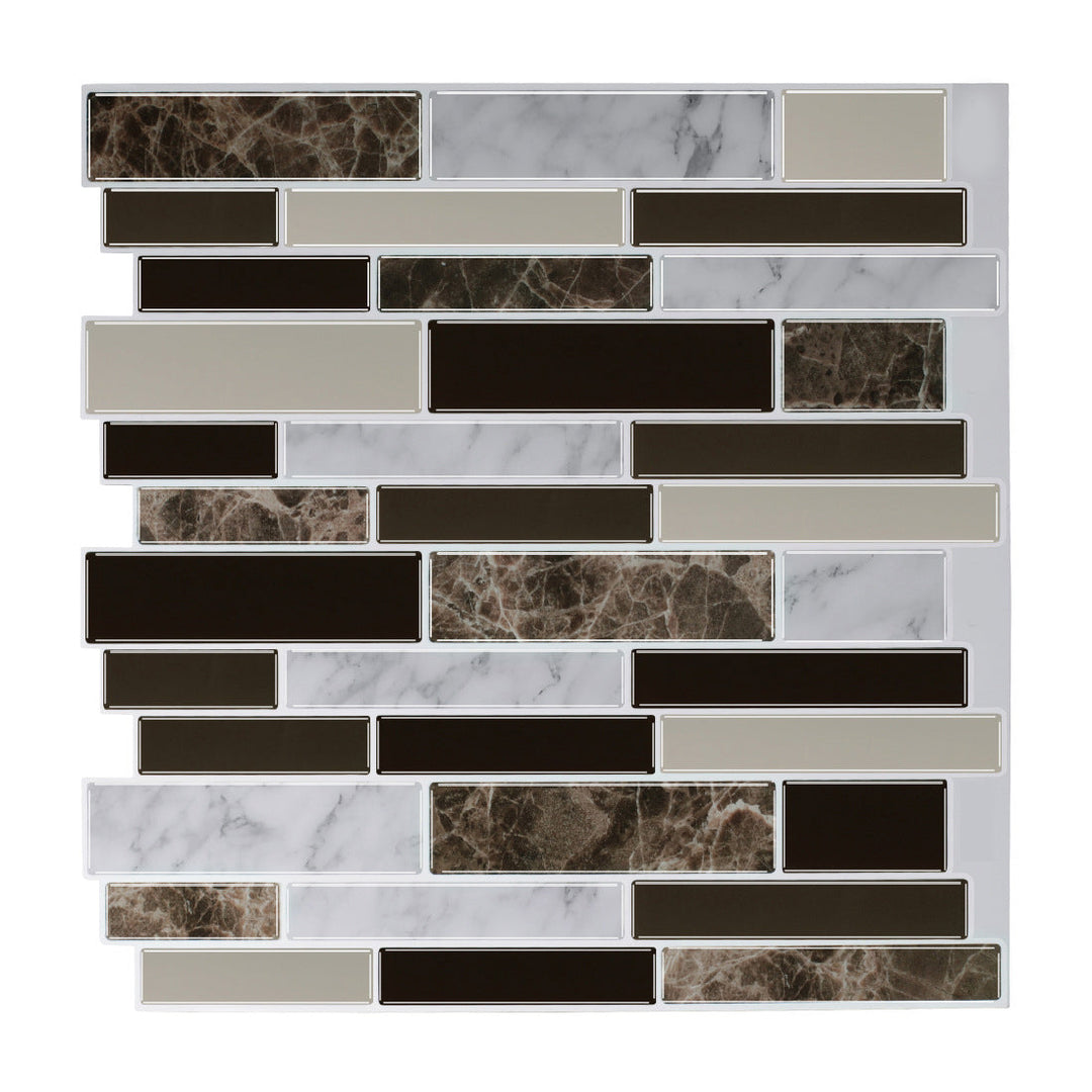 Lisslune | Modern Peel & Stick Field Tile PVC Offset Joint Peel & Stick Subway Tile