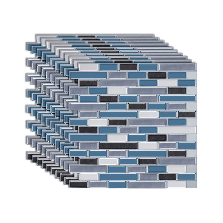 Lisslune | Modern Peel & Stick Field Tile PVC Offset Joint Peel & Stick Subway Tile
