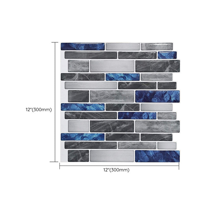 Lisslune | Modern Peel & Stick Field Tile PVC Offset Joint Peel & Stick Subway Tile
