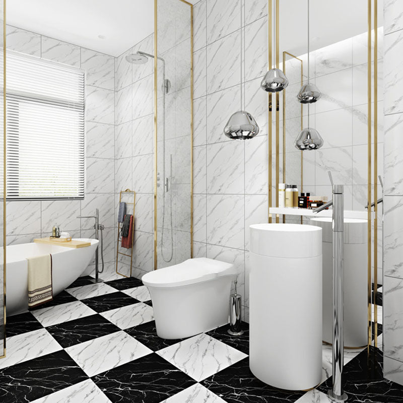 Lisslune | Modern Peel-and-Stick Tiles Plastic Single Tile Peel & Stick Mosaic Tile