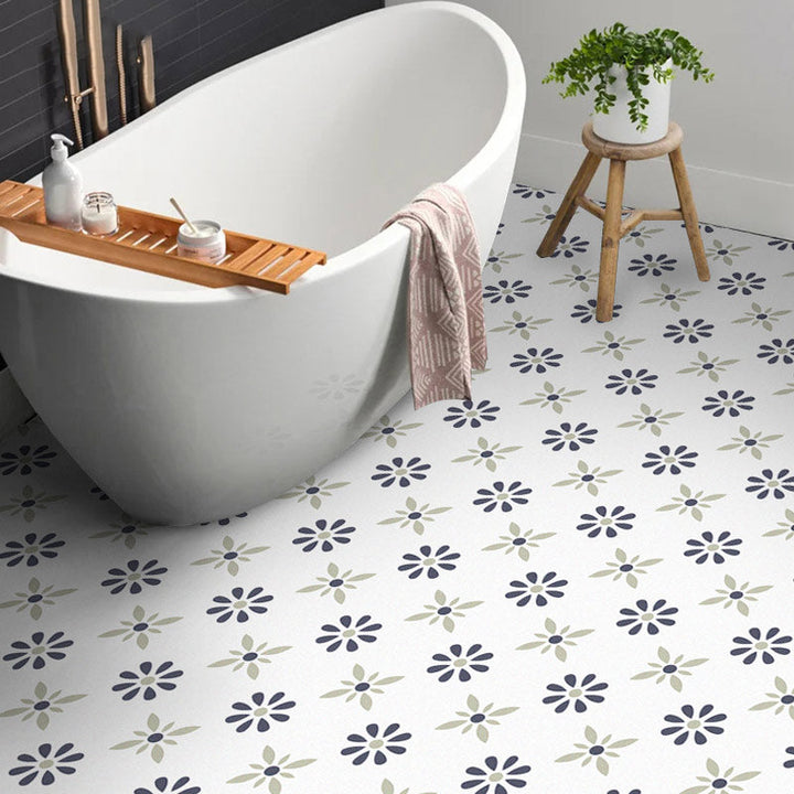 Lisslune | Modern Floor Tile Peel and Stick Ceramic Pattern PVC Flooring