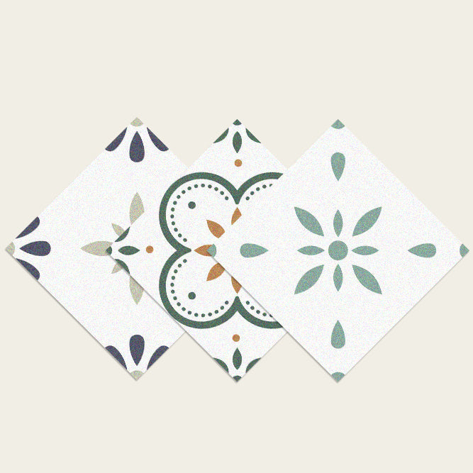 Lisslune | Modern Floor Tile Peel and Stick Ceramic Pattern PVC Flooring