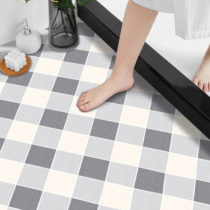 Lisslune | Modern Vinyl Floor Planks Grid Pattern Peel and Stick Vinyl Plank Flooring