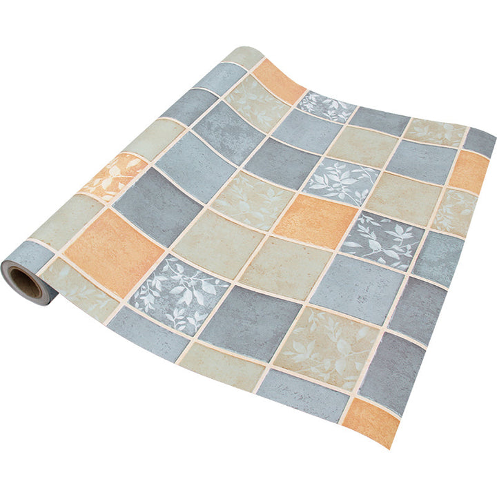 Lisslune | Modern Vinyl Floor Planks Grid Pattern Peel and Stick Vinyl Plank Flooring