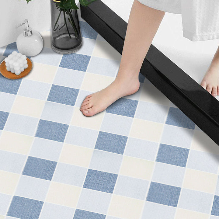 Lisslune | Modern Vinyl Floor Planks Grid Pattern Peel and Stick Vinyl Plank Flooring