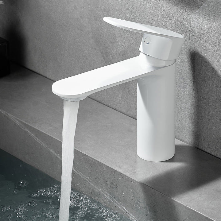 Lisslune | Bathroom Sink Faucet Lever Handle Brass Single Color Bathroom Faucet