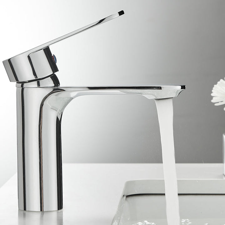 Lisslune | Bathroom Sink Faucet Lever Handle Brass Monochrome Bathroom Faucet