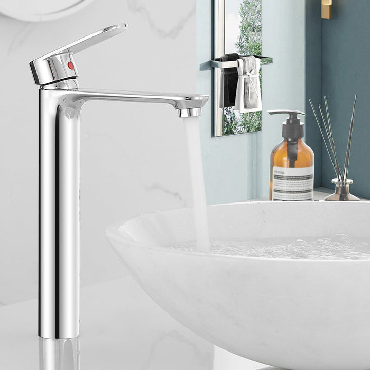 Lisslune | Bathroom Sink Faucet Lever Handle Brass Monochrome Bathroom Faucet