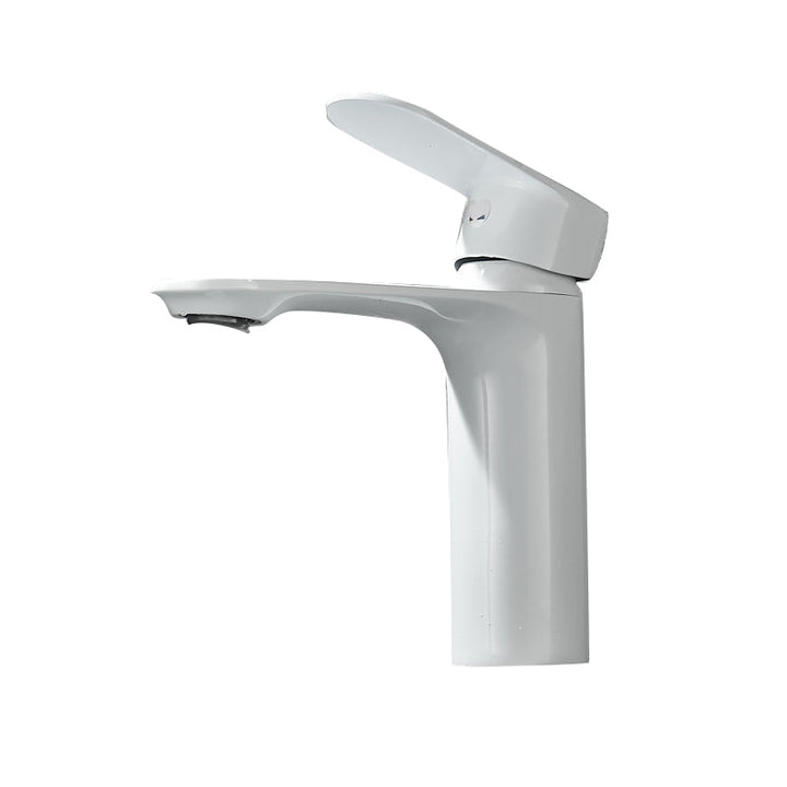 Lisslune | Bathroom Sink Faucet Lever Handle Brass Monochrome Bathroom Faucet