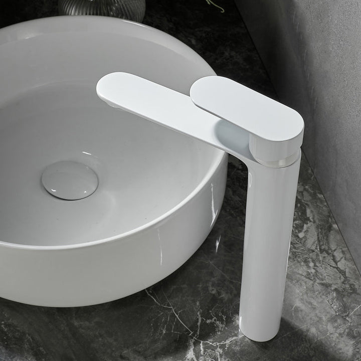 Lisslune | Bathroom Sink Faucet Lever Handle Brass Single Color Bathroom Faucet