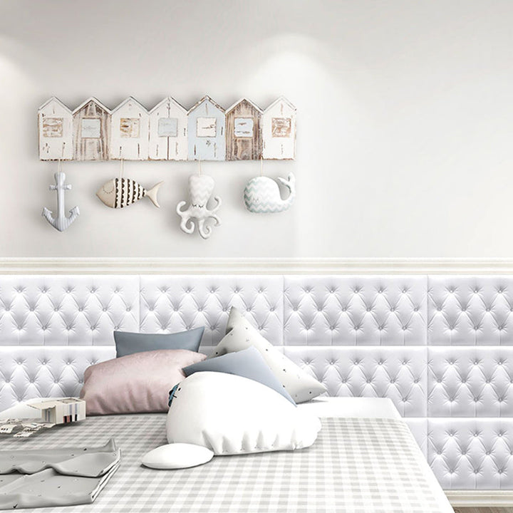 Lisslune | Contemporary Wall Panel Textured Wall Interior Waterproof Upholstered Panel