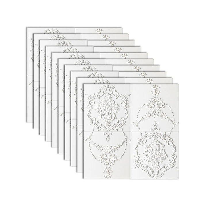 Lisslune | Modern Tin Backsplash Cover Three-Dimensional Printing Wall Ceiling Panel