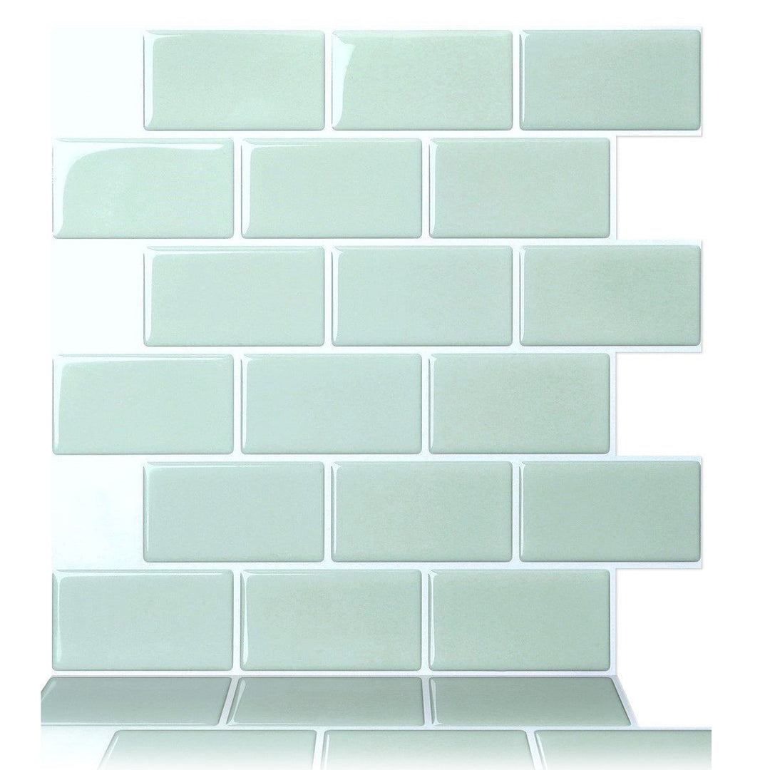 Lisslune | Modern Peel and Stick Wall Tile PVC Offset Joint Peel and Stick Wall Tile