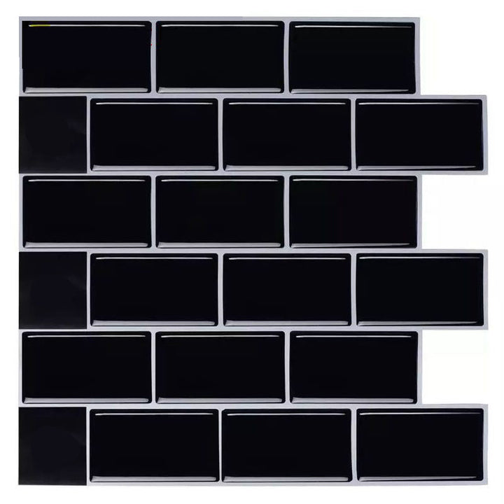 Lisslune | Modern Peel and Stick Wall Tile PVC Offset Joint Peel and Stick Wall Tile