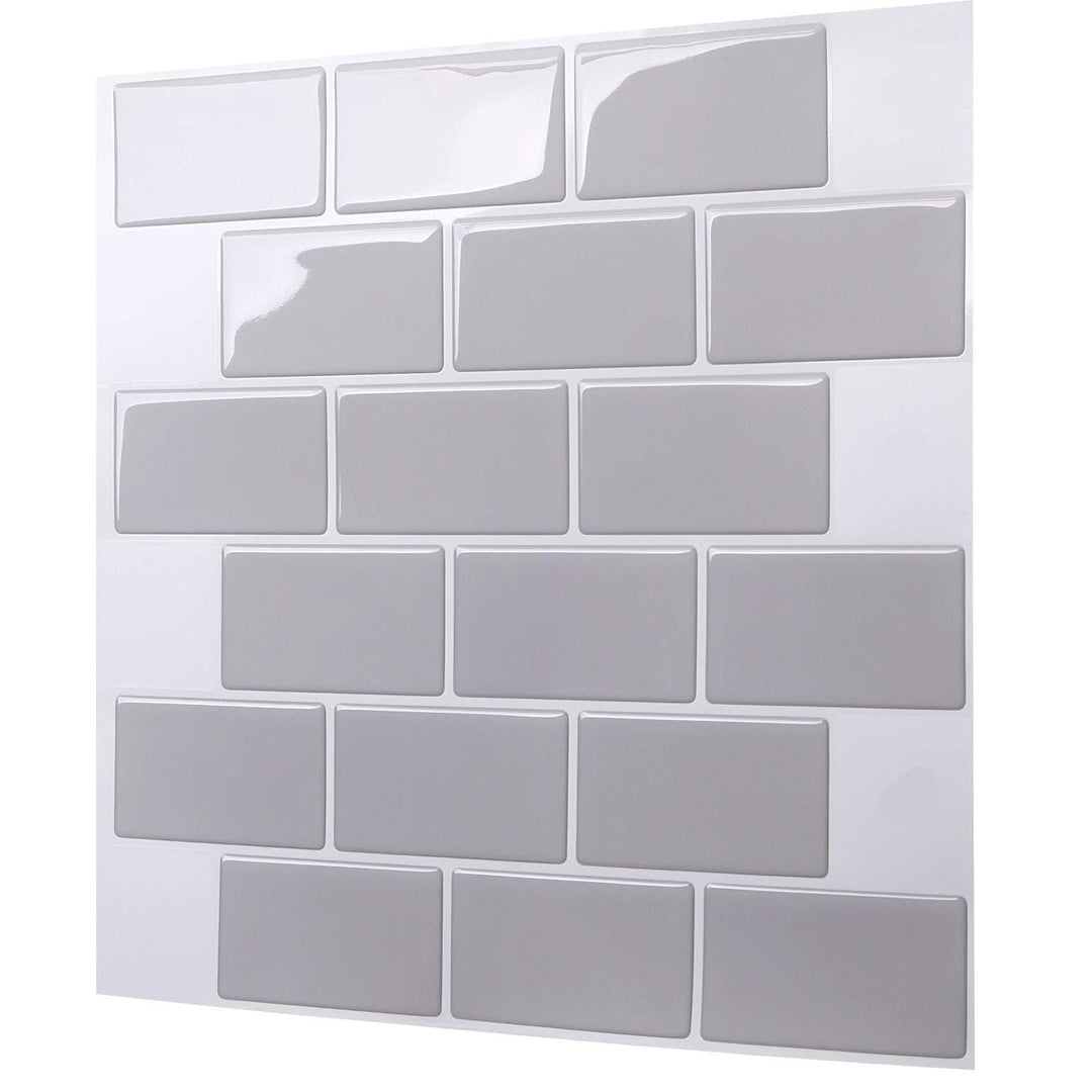 Lisslune | Modern Peel and Stick Wall Tile PVC Offset Joint Peel and Stick Wall Tile