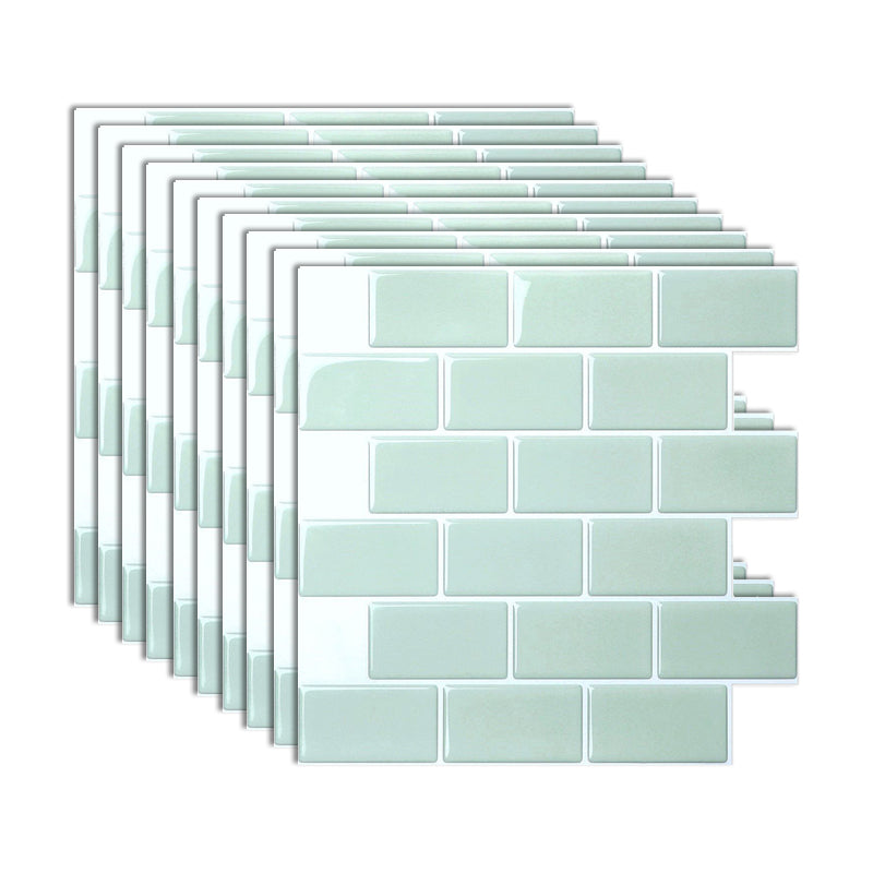 Lisslune | Modern Peel and Stick Wall Tile PVC Offset Joint Peel and Stick Wall Tile