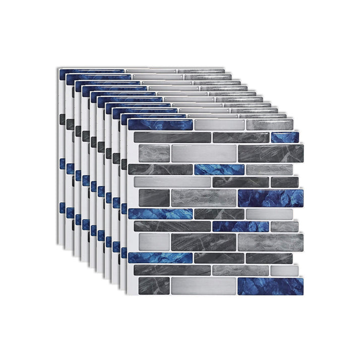 Lisslune | Modern Peel and Stick Wall Tile PVC Offset Joint Peel and Stick Wall Tile