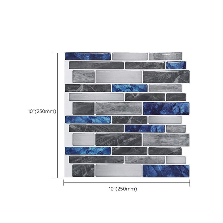 Lisslune | Modern Peel and Stick Wall Tile PVC Offset Joint Peel and Stick Wall Tile