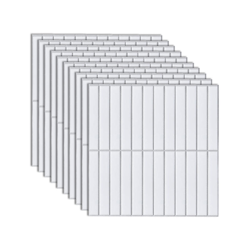 Lisslune | Modern Peel & Stick Subway Tiles PVC Rectangular Peel-and-Stick Wall Cladding