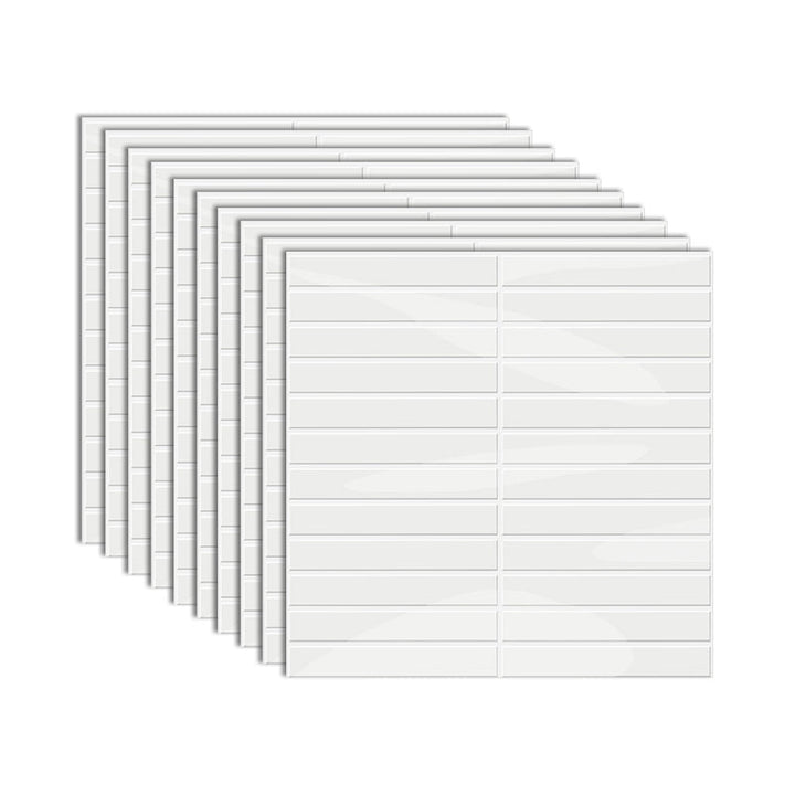 Lisslune | Modern Peel & Stick Subway Tiles PVC Rectangular Peel-and-Stick Wall Cladding