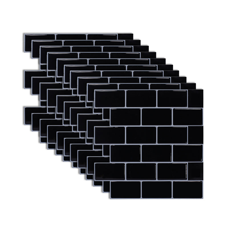 Lisslune | Modern Tile Peel & Stick PVC Rectangular Subway Tile Peel and Stick Wall Tile