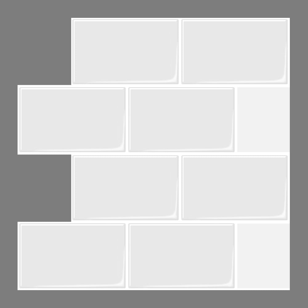 Lisslune | Modern Tile Peel & Stick PVC Rectangular Subway Tile Peel and Stick Wall Tile