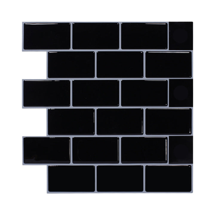 Lisslune | Modern Tile Peel & Stick PVC Rectangular Subway Tile Peel and Stick Wall Tile