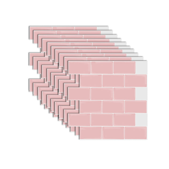 Lisslune | Modern Tile Peel & Stick PVC Rectangular Subway Tile Peel and Stick Wall Tile